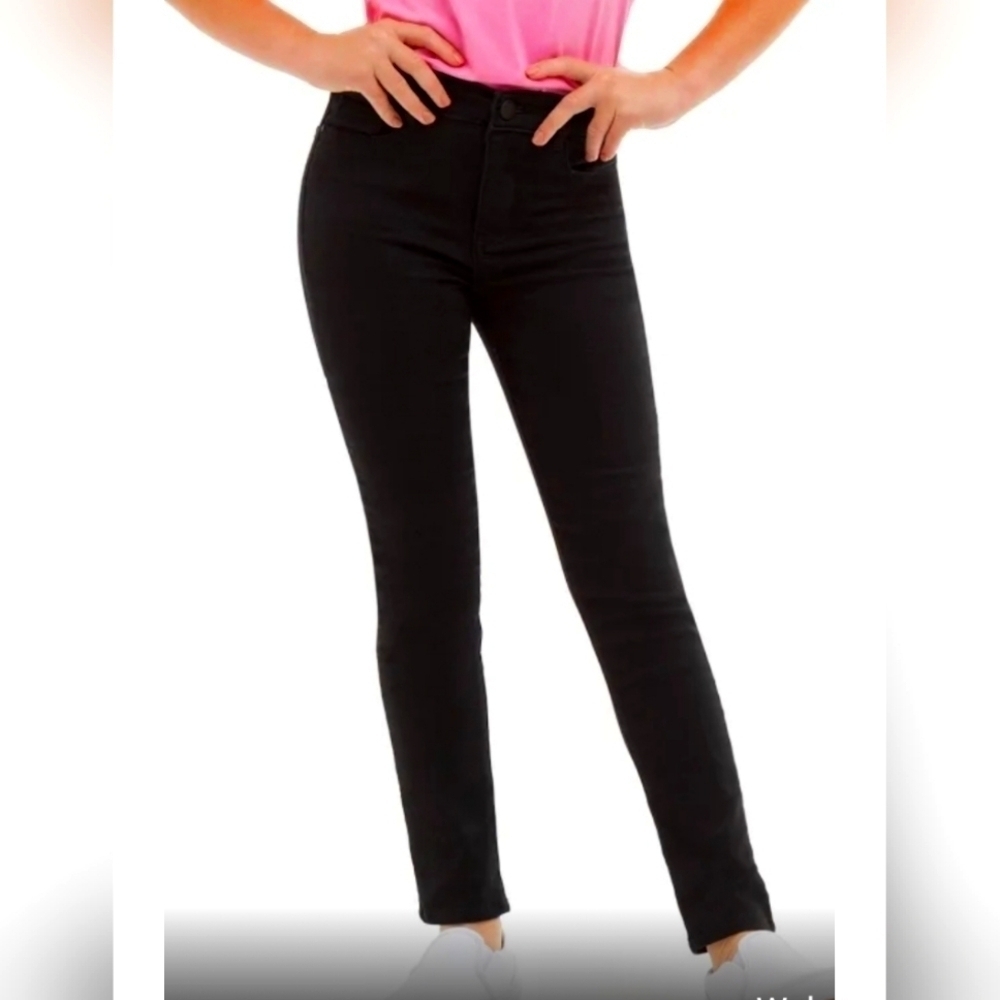 Jordache girls Skinny high rise jeans black size 16 girls